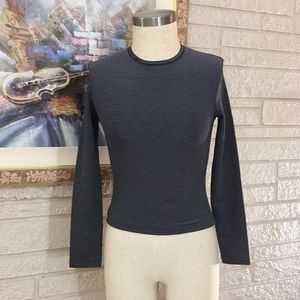 🌹Excursion Pin Striped Crew Neckline Stretch Top